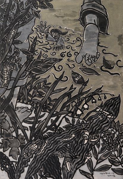 [2008] Mother, Acrylic Ink on canvas, 162x130cm